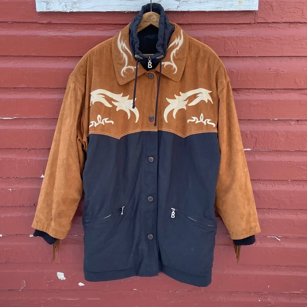 Vintage Bogner Goan Thylmann Western Ski Snowboard Jacket Winter Coat Women's 12 - Picture 10 of 11